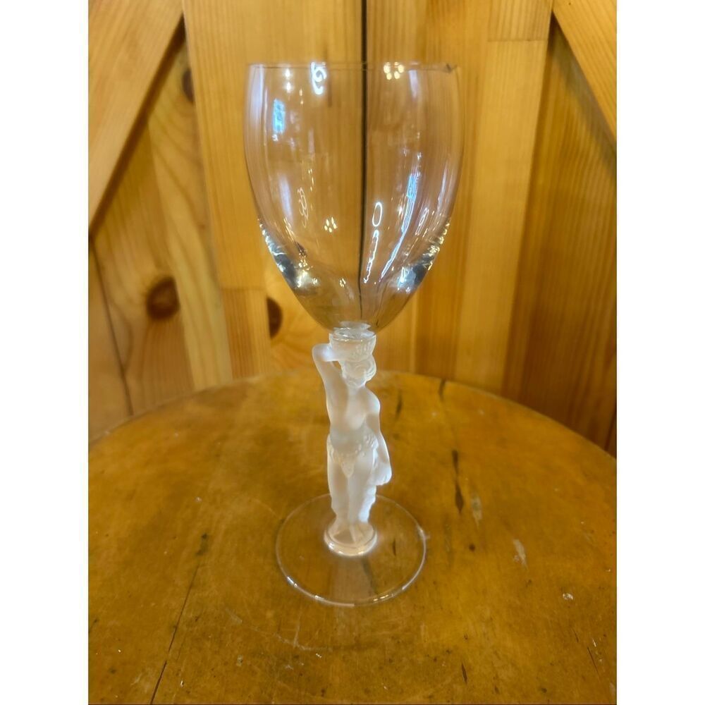 MCM Bacchus France Frosted Glass Nude MALE Figure (5706) Read